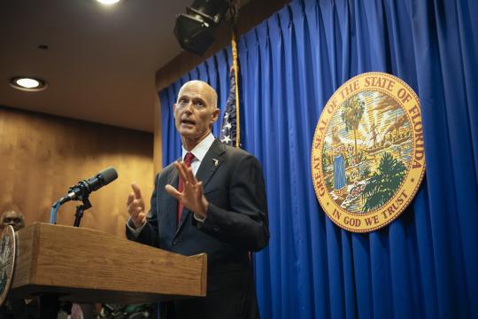 Governor Enters Senate Race, Returning Florida to a Battleground