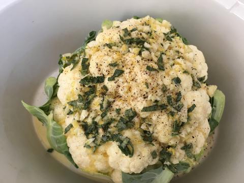 Cauliflower in the slow cooker