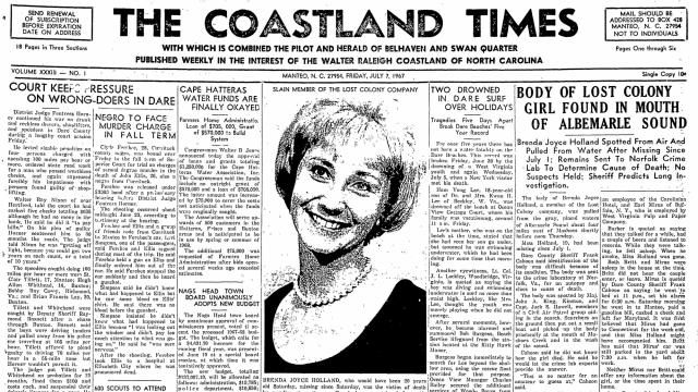 07-07-1967 BRENDA HOLLAND FRONT PAGE