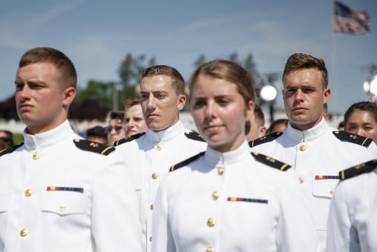 Navy Officers Saluted With Bluster and Big Numbers