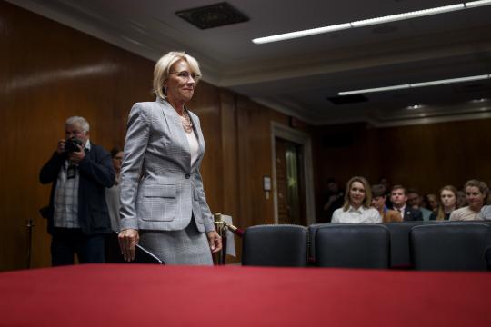 Trump’s School Safety Commission Won’t Look at Guns,  DeVos Says