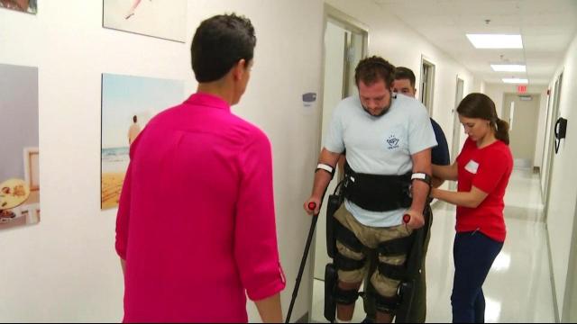 Robotic exoskeleton allows those with spinal cord injuries to walk