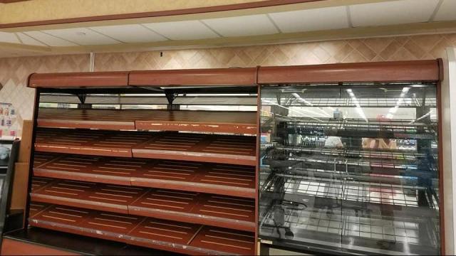 Kroger: Empty shelves and clearance sales