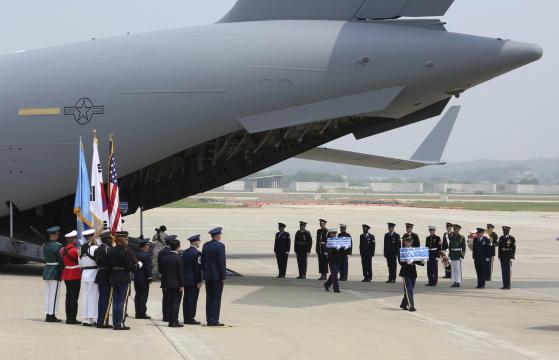 Remains of 55 U.S. War Dead in North Korea Start Journey Home After 65 Years