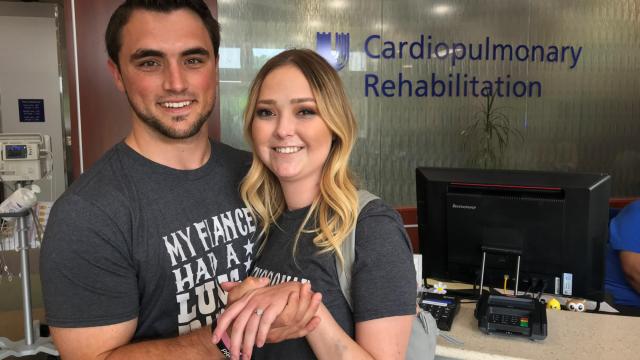 Couple's love story survives, thrives after three lung transplants