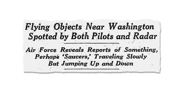 A Radar Blip, a Flash of Light: How UFOs ‘Exploded’ Into Public View