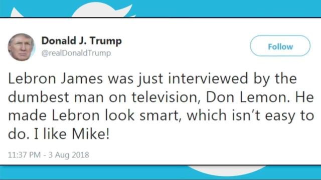 Trump feuds with LeBron James