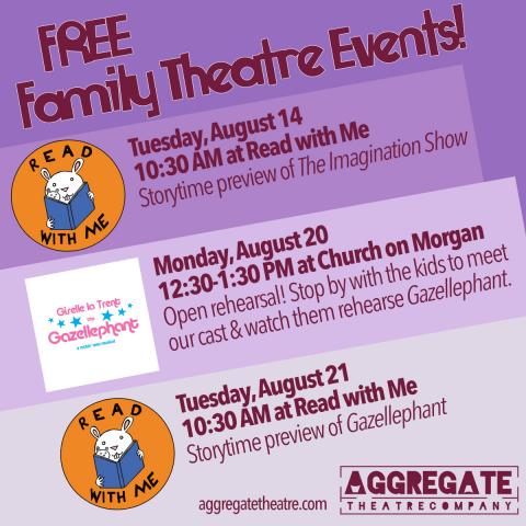 Children's theater series offers free open rehearsal, storytimes