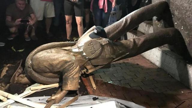 Update: Silent Sam statue toppled