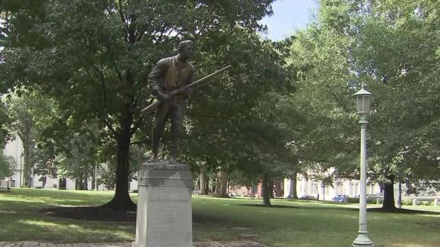 Officials consider moving 3 Confederate statues in Raleigh