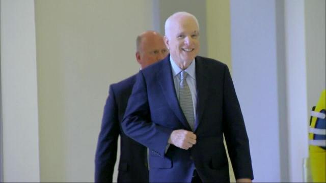 McCain discontinues treatment for brain cancer