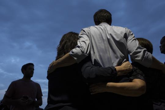 Rep. Beto O’Rourke, a Democrat who is running for the U.S. Senate seat held by Republican Ted Cruz, with supporters at a campaign event in Dallas, Aug. 13, 2018. O’Rourke has made clear that he will not modulate his politics, betting that he can energize and activate nonvoters from past years, particularly younger ones, with left-wing authenticity and genial hustle. (Tamir Kalifa/The New York Times)