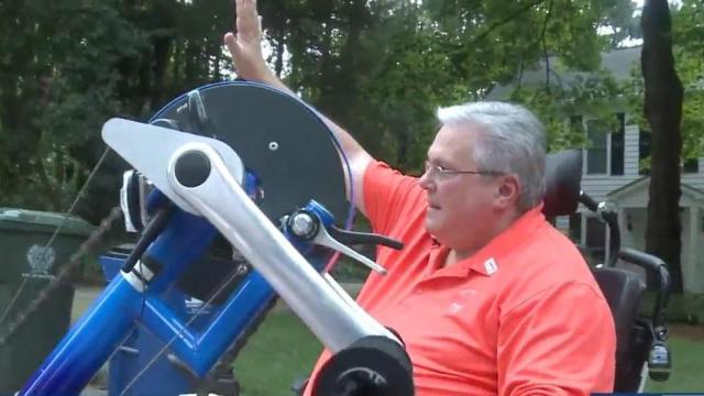 With a special bike, a Raleigh man with MS aims to help find a cure