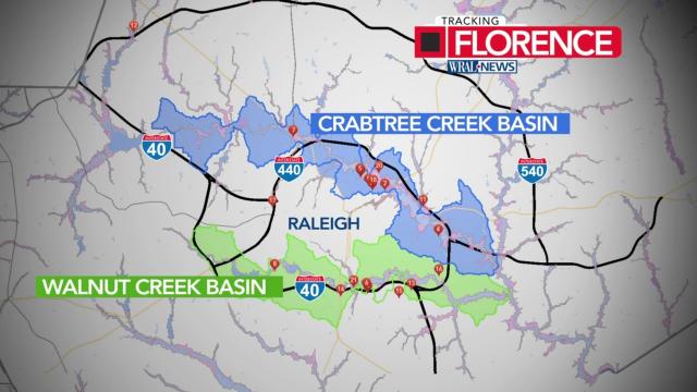 Raleigh officials to monitor Crabtree, Walnut creeks for flooding