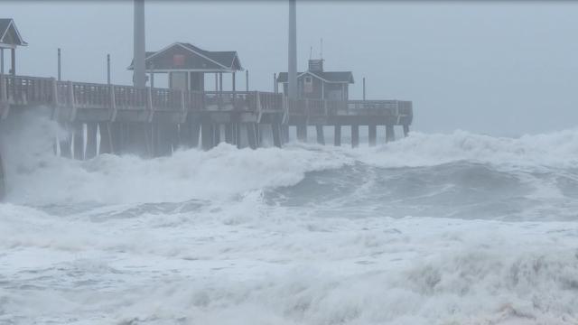 Viewer video: Rough surf in Dare County