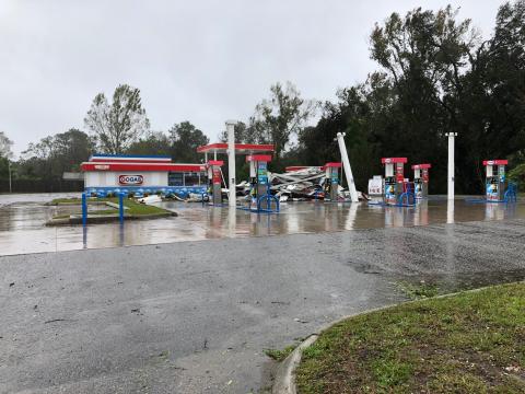 Damage from Hurricane Florence in Wilmington