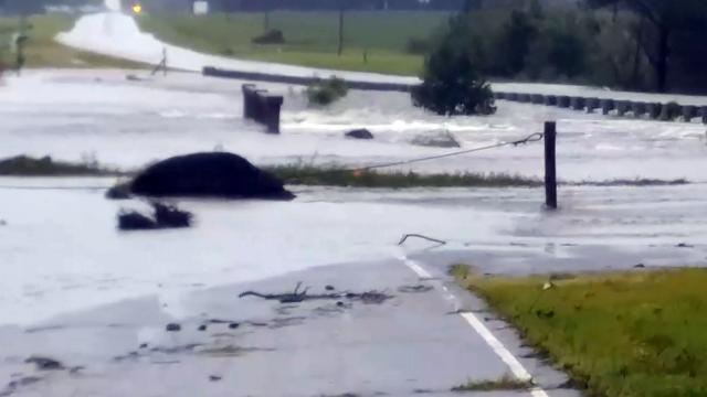 Florence floods NC 55 in Mount Olive