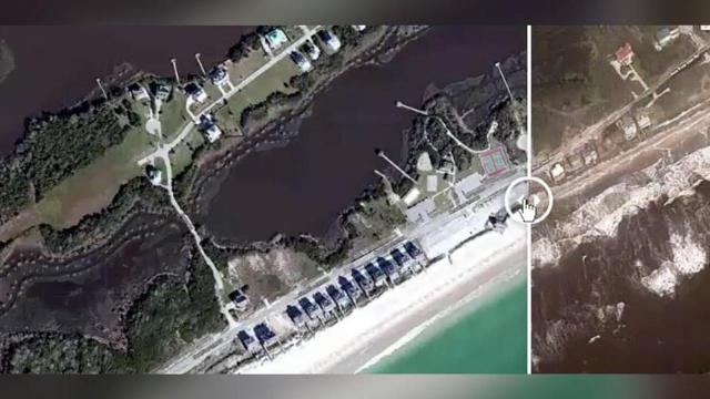 Florence damage: North Topsail Beach before and after