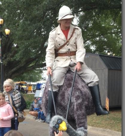 At the Fair: Just a guy riding an ostrich at the NC State Fair