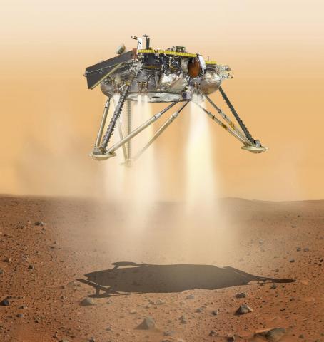 Mars’ robotic population is set to increase by one on Monday afternoon with the landing of the Interior Exploration using Seismic Investigations, Geodesy and Heat Transport (InSight) mission. 