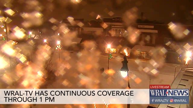 Live: Snow across the viewing area