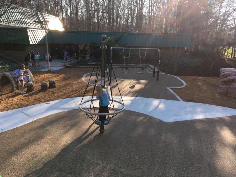 The playground is at 5900 Whittier Dr., Raleigh.