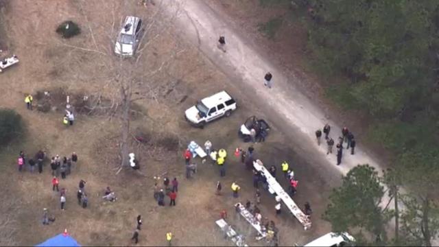 Sky 5 live over search for missing Craven County boy