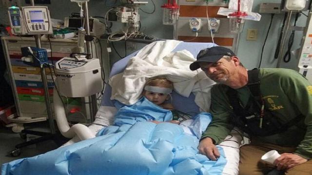 Casey Hathaway in hospital