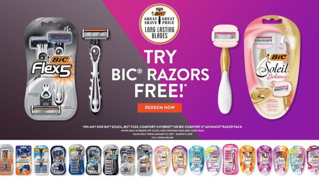 FREE Bic Razor Package With Mail in Rebate 