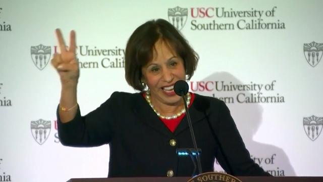 Carol Folt introduced as USC president