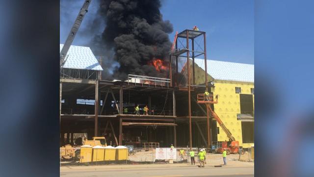 Viewer video: Fire at Campbell University