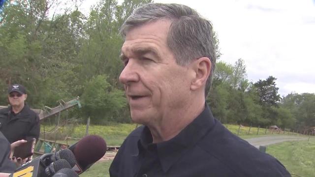 Gov. Cooper tours damage left by Friday storms