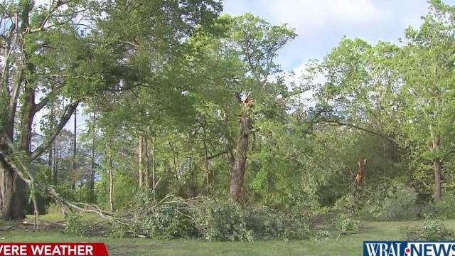 Storms over as clean-up in Siler City begins after storms