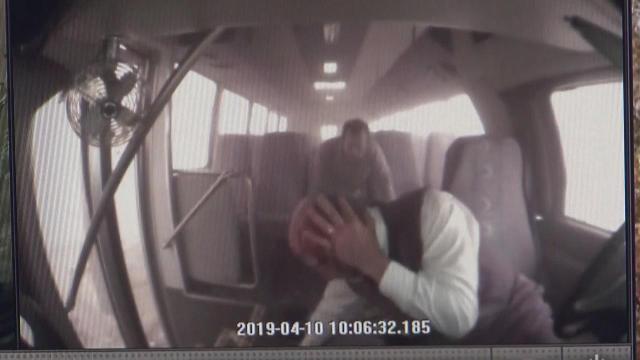 Video from inside shuttle bus shows moment of Durham blast