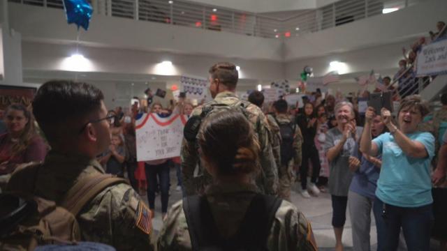 NC National Guard soldiers return home for Father's Day