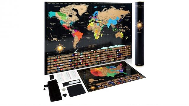 Scratch Off World Map and United States Map Set only $16.39 (reg. $39.97)