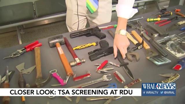 Exclusive look at items confiscated from RDU passengers