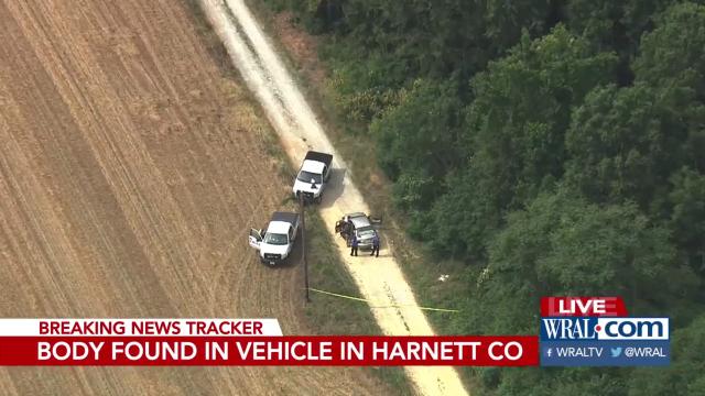Death investigation underway after body found in car parked on Harnett County road