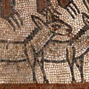 A detail section of the Noah’s ark mosaic. (Photo by Jim Haberman)
