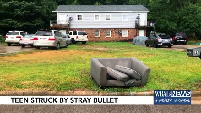 Teen recovering after being struck by stray bullet