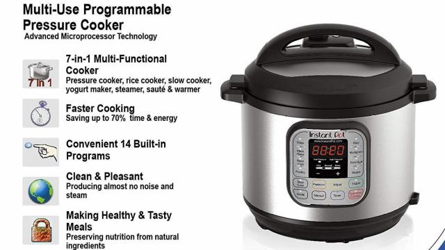 Instant Pot DUO60 6 Qt 7-in-1 Pressure Cooker only $49.99 (50% off) at Amazon
