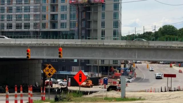 Peace Street ramp closes as Capital Blvd. work begins in Raleigh