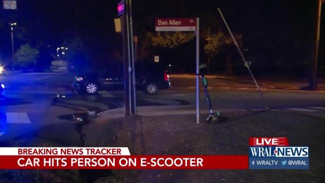 18-year-old man in hospital after being hit by vehicle while riding e-scooter