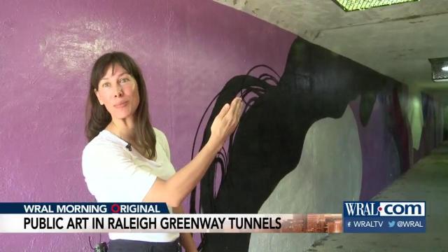 Artist speaks to WRAL News about Raleigh beautification effort