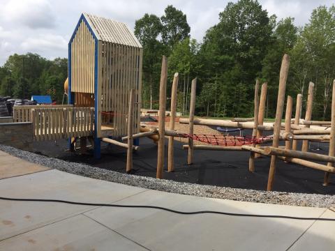 New playground at Joyner Park is under construction