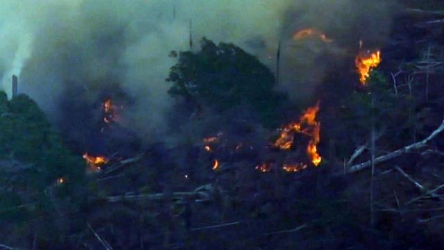 Fires rage across the Amazon region