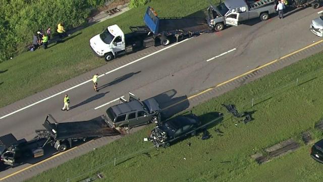 Multi-car crash closes US-64 in Zebulon