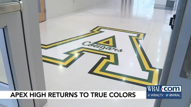 Apex High School returning to true colors with return of green color