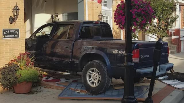 Driver smashes truck into Maryland city office