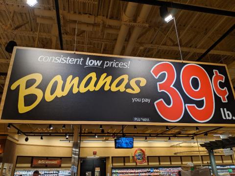 Bananas for $0.39/lb 